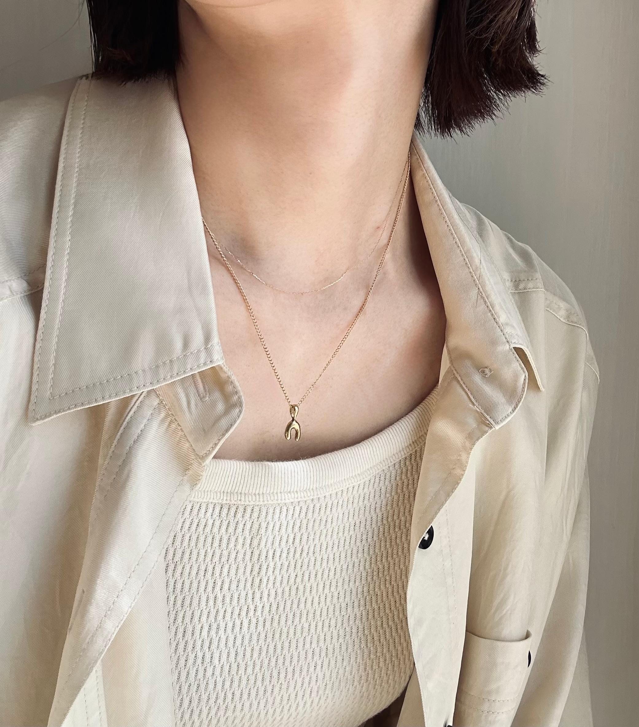 14kgf horseshoe necklace1枚目の画像